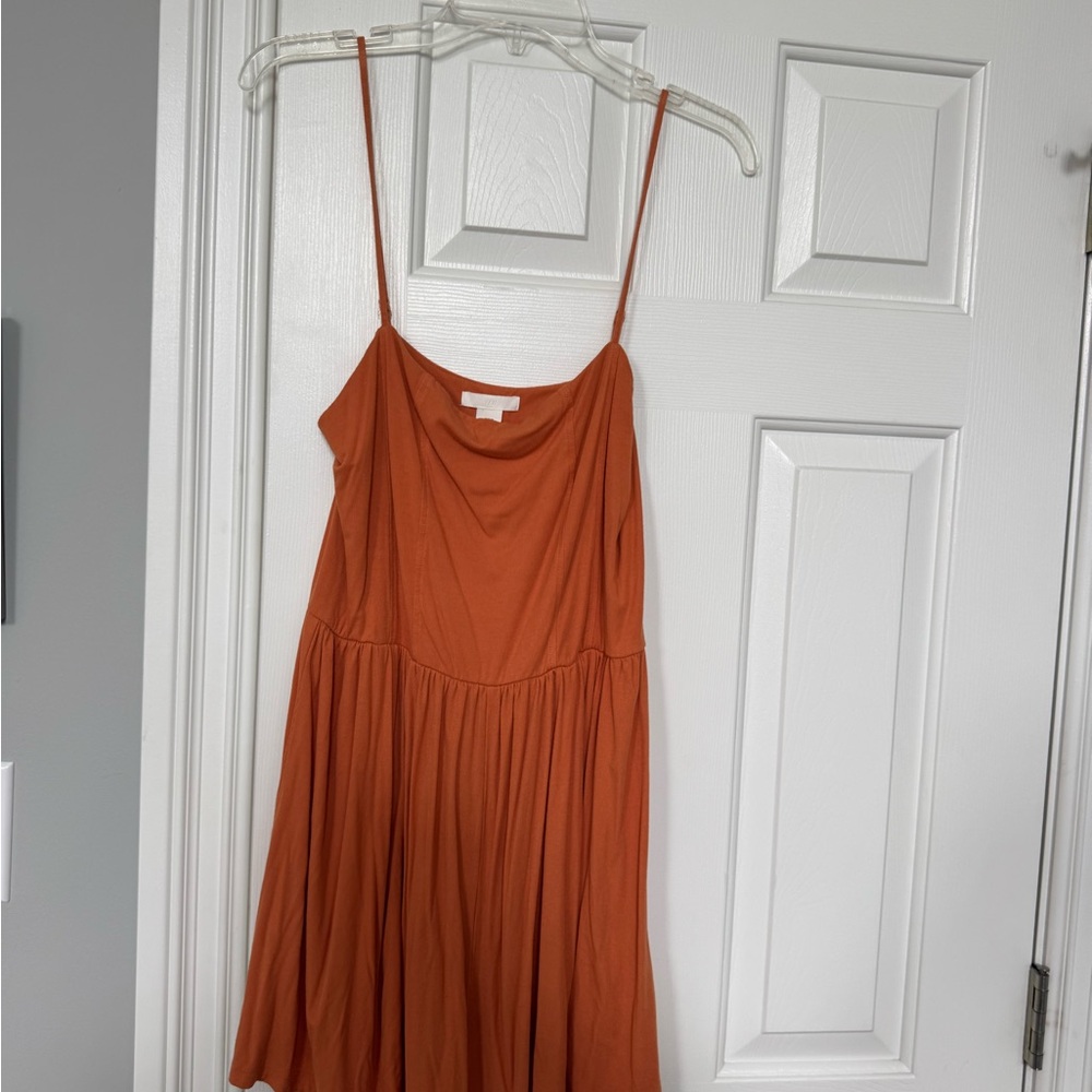 H&M Rust Orange Spaghetti-Strap Romper